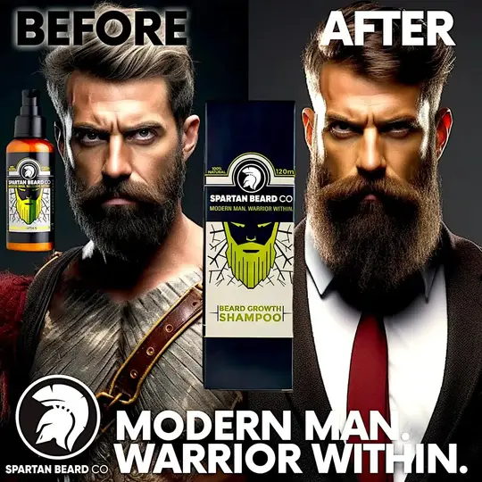 𝗦𝗣𝗔𝗥𝗧𝗔𝗡 𝗕𝗘𝗔𝗥𝗗™ Shampoo (80% OFF - First Order)